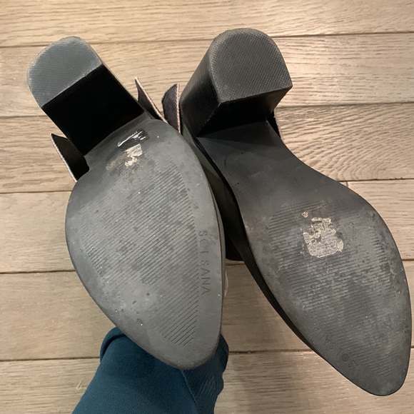 Sol Sana Calf Haired Leather Heeled Mules/Clogs - Picture 5 of 12